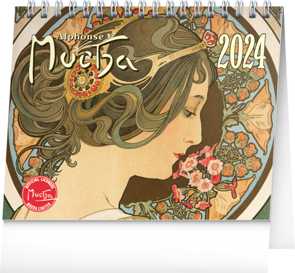 Stolový kalendár Alfons Mucha 2024