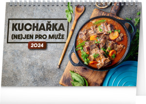 Stolový kalendár Kuchárka (nie)len pre mužov 2024 - Reklamnepredmety