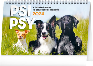 Stolový kalendár Psy CZ/SK 2024 - Reklamnepredmety