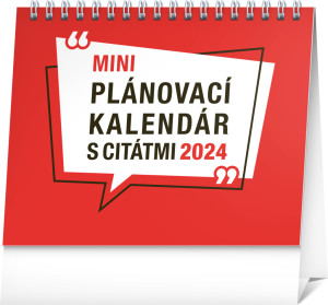 Stolový kalendár Plánovací s citátmi 2024 - Reklamnepredmety
