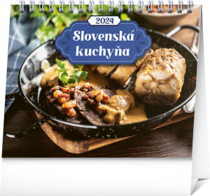 Stolový kalendár Slovenská kuchyňa 2024 - Reklamnepredmety