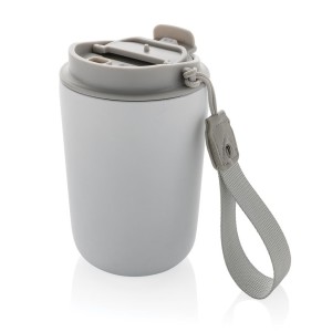 Termohrnček Cuppa z RCS recyklovanej nerezovej ocele s lanyardom - Reklamnepredmety