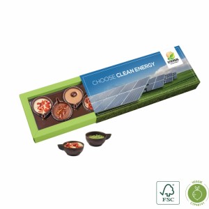6 praliniek z belgickej čokolády v tvare pohára - Reklamnepredmety