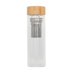 CELLE fľaša 420 ml zo skla s infuzérom - Reklamnepredmety