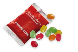 Flowpackové cukríky 10ks vo vrecku - Reklamnepredmety