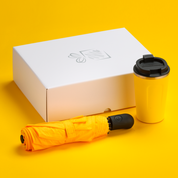 Set 350ml hrnčeka NORDIC a automatického dáždnika TRAVELLER SET