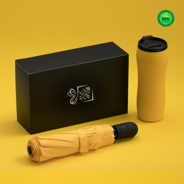 Sada 450ml termohrnčeka a dáždnika Cambridge WORK SET