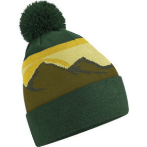 Pletená čiapka s brmbolcom "Mountain Peaks" - Reklamnepredmety
