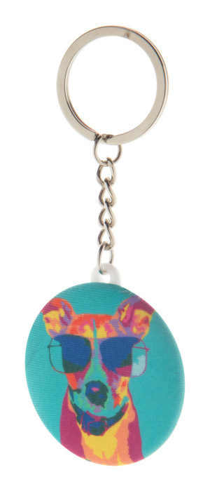 KeyBadge RPET Mini RPET placka prívesok na kľúče - Reklamnepredmety