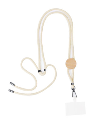 Cohol Neck lanyard s držiakom na mobilný telefón, kruh - Reklamnepredmety