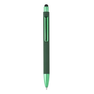 Plastové guľôčkové pero s modrou náplňou a stylusom - Reklamnepredmety