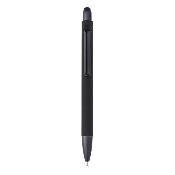 Plastové guľôčkové pero s modrou náplňou a stylusom