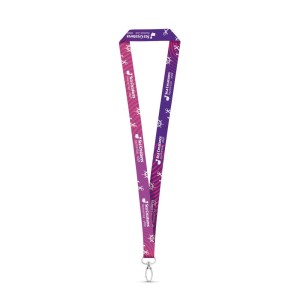 MANILA. Polyesterový sublimačný lanyard s karabínou - Reklamnepredmety