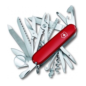 Vreckový nôž Victorinox SWISSCHAMP červený - Reklamnepredmety