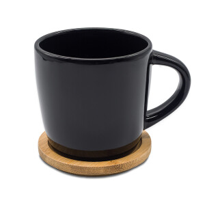 ARONA keramický hrnček 320 ml — čierna 130 x 95 x 95 mm