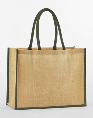 Klasická nákupná taška z prírodnej škrobenej juty - Reklamnepredmety