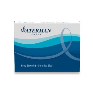 Atramentové bombičky Waterman štandardné, tmavomodré, umývateľné - Reklamnepredmety