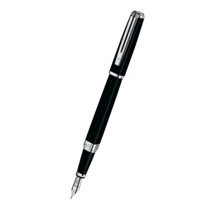 Waterman Exception Slim Black Lacquer ST plniace pero, hrot F - Reklamnepredmety