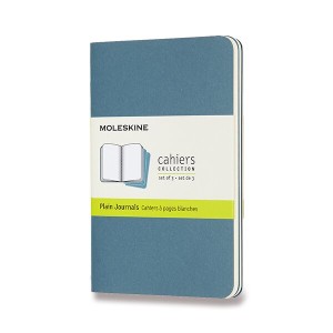 Zošity Moleskine Cahier S, čistý, 3 ks - Reklamnepredmety