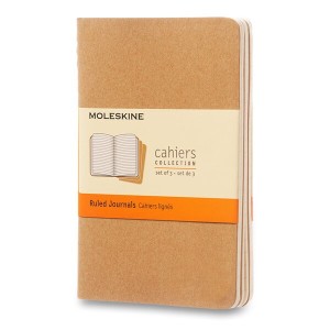 Zošity Moleskine Cahier S, linajkový, 3 ks - Reklamnepredmety