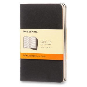 Zošity Moleskine Cahier S, linajkový, 3 ks - Reklamnepredmety