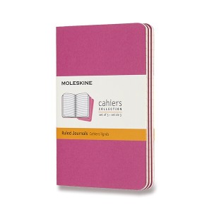 Zošity Moleskine Cahier S, linajkový, 3 ks - Reklamnepredmety