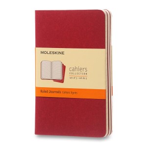 Zošity Moleskine Cahier S, linajkový, 3 ks - Reklamnepredmety