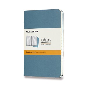 Zošity Moleskine Cahier S, linajkový, 3 ks - Reklamnepredmety