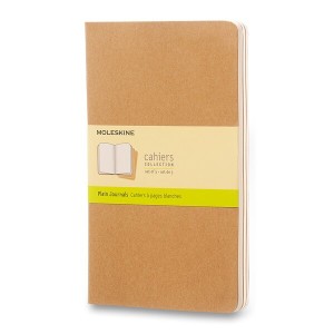 Zošity Moleskine Cahier L, čistý, 3 ks - Reklamnepredmety