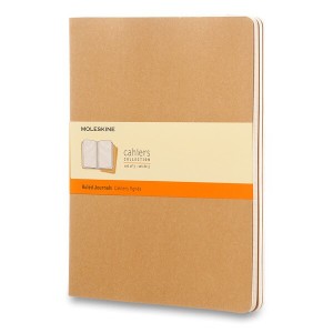 Zošity Moleskine Cahier XL, linajkový, 3 ks - Reklamnepredmety