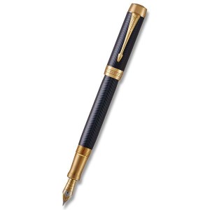 Parker Duofold Prestige Blue Chevron plniace pero CNT, hrot M - Reklamnepredmety