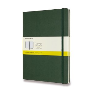 Zápisník Moleskine - tvrdé dosky - XL, štvorčekový - Reklamnepredmety