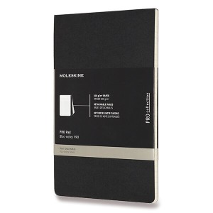 Poznámkový blok Moleskine Professional L, linajkový - Reklamnepredmety