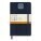 Zápisník Moleskine Expanded - tvrdé dosky, L, linajkový — modrá