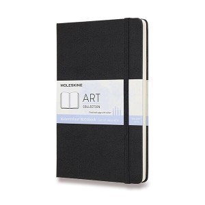 Skicár Moleskine Watercolour Notebook L, čierny - Reklamnepredmety
