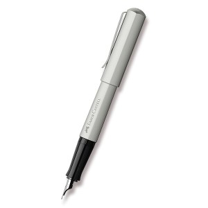 Faber-Castell Hexo Silver Matt plniace pero hrot M - Reklamnepredmety