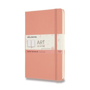 Zápisník Moleskine Art Bullet - tvrdé desky L, tečkovaný, světle růžový - Reklamnepredmety