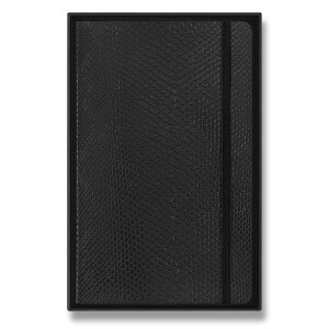 Zápisník Moleskine Precious & Ethical Vegea Capri a Precious & Ethical Vegea Boa - mäkké dosky L a XL, linajkový — čierna L