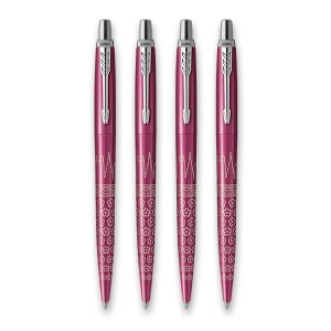 Parker Jotter SE Tokyo Pink CT guľôčkové pero, balíček 4 ks - Reklamnepredmety