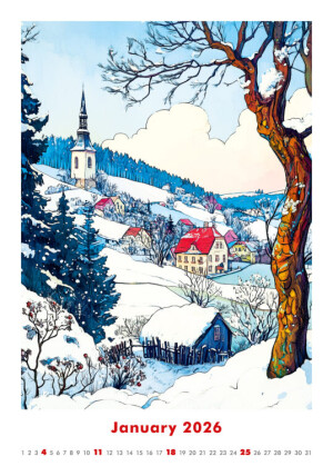 Kalendár Art Naive - Reklamnepredmety