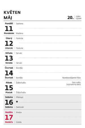 Týždenný trhací kalendár A6 - Reklamnepredmety