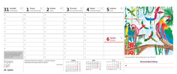 Stolový kalendár Mestá Európy
