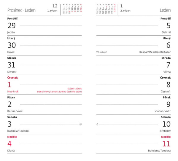 Dvojtýždňový diár Napoli