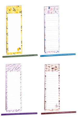 Magnetický blok 7,5 x 24 cm s ceruzkou MIX - Reklamnepredmety