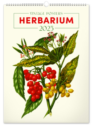 Nástenný kalendár Vintage plagáty – herbár 2025 - Reklamnepredmety
