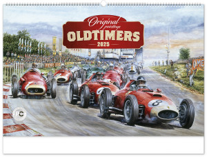Nástenný kalendár Oldtimers – Václav Zapadlík 2025, 64 × 42 cm - Reklamnepredmety