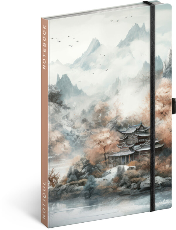 NOTIQUE Notes Japonsko, linajkový, 13 x 21 cm