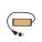 USB rozbočovač s duálnym vstupom Link z RCS plastu a bambusu - p3085601-2 - variant 
