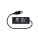 USB rozbočovač s duálnym vstupom Link z RCS plastu a bambusu - p3085601-3 - variant 