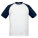 BCTU020 Tričko Base-Ball - BCTU020-White-Navy - variant Ls 1000027244
